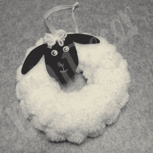 Pompon koszorú - Bárány15